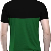 Men Striped Round Neck Cotton Blend Mixed Color T-Shirt