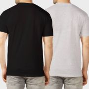 Pack of 2 Men Printed Round Neck Cotton Blend Multicolor T-Shirt