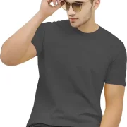 Men Solid Round Neck Cotton Blend Multi-Color T-Shirt