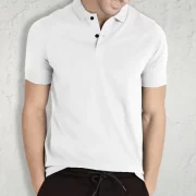 Men Solid Polo Neck Cotton Blend Mixed Color T-Shirt