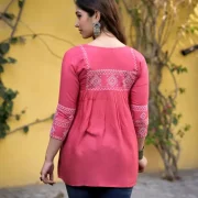 Casual Regular Sleeves Embroidered Women Top