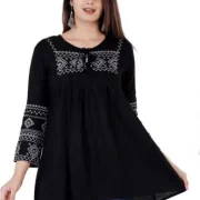 Casual Regular Sleeves Embroidered Women Top