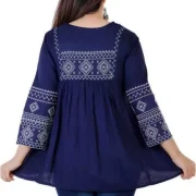 Casual Regular Sleeves Embroidered Women Top