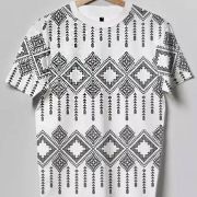 Men Graphic Print Round Neck Cotton Blend Multi-Color T-Shirt