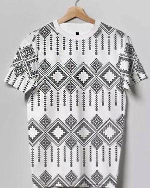 Men Graphic Print Round Neck Cotton Blend Multi-Color T-Shirt