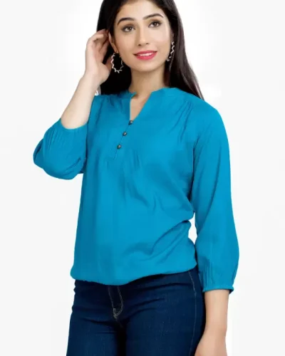 Casual Regular Sleeves Solid Women Multicolor Top