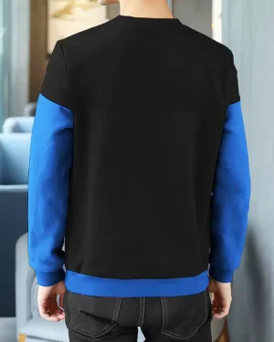 Men Colorblock Round Neck Cotton Blend Mixed Color T-Shirt