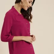 Women Regular Fit Solid Causal Shirt