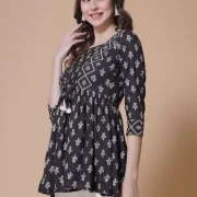 Casual Regular Sleeves Printed Women Multicolor Top