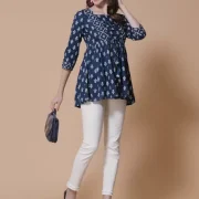 Casual Regular Sleeves Printed Women Multicolor Top