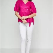 Casual Regular Sleeves Solid Women Multicolor Top