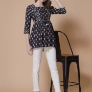 Casual Regular Sleeves Printed Women Multicolor Top