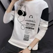 Men Printed Round Neck Cotton Blend Multi-Color T-Shirt