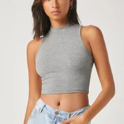 Casual Sleeveless Solid Women  Top