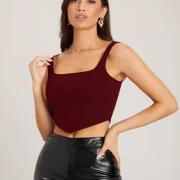 Casual Sleeveless Solid Women  Top