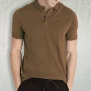 Men Solid Polo Neck Cotton Blend Mixed Color T-Shirt