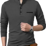 Men Solid Polo Neck Cotton With  Blend T-Shirt