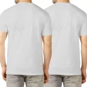 Pack of 2 Men Solid Round Neck Cotton Blend T-Shirt