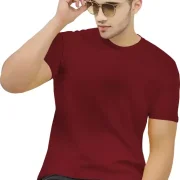 Men Solid Round Neck Cotton Blend Multi-Color T-Shirt