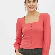 Casual Regular Sleeves Solid Women Top