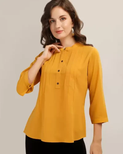 Casual Regular Sleeves Solid Women Top