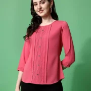 Casual Regular Sleeves Solid Women Top