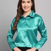 Women Regular Fit Solid Casual Shirt