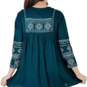 Casual Regular Sleeves Embroidered Women Top