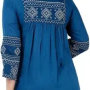 Casual Regular Sleeves Embroidered Women Top