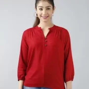 Casual Regular Sleeves Solid Women Multicolor Top