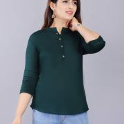 Casual Regular Sleeves Solid Women Multi-Color Top