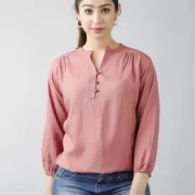 Casual Regular Sleeves Solid Women Multicolor Top