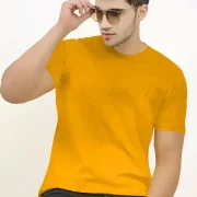 Men Solid Round Neck Cotton Blend Multi-Color T-Shirt