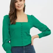 Casual Regular Sleeves Solid Women Top