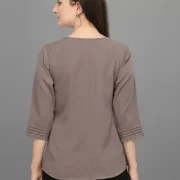 Casual Regular Sleeves Solid Women Top