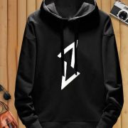 Men Full Sleeve Graphic Print Hooded Sweatshirt