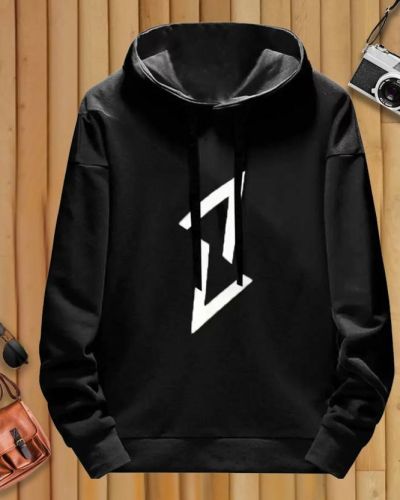 Men Full Sleeve Graphic Print Hooded Sweatshirt