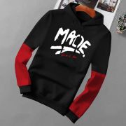 Men Full Sleeve Graphic Print Hooded Sweatshirt