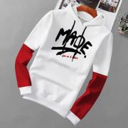 Men Full Sleeve Graphic Print Hooded Sweatshirt