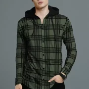 Men Slim Fit Checkered Casual Shirt