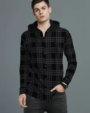 Men Slim Fit Checkered Casual Shirt