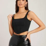 Casual Sleeveless Solid Women  Top