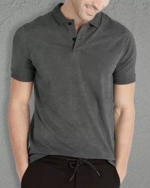 Men Solid Polo Neck Cotton Blend Mixed Color T-Shirt