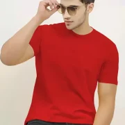 Men Solid Round Neck Cotton Blend Multi-Color T-Shirt