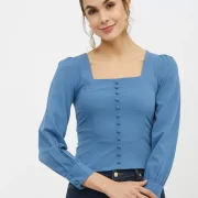 Casual Regular Sleeves Solid Women Top