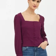 Casual Regular Sleeves Solid Women Top