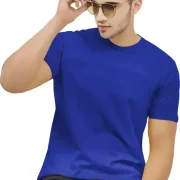 Men Solid Round Neck Cotton Blend Multi-Color T-Shirt