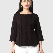 Casual Regular Sleeves Solid Women Top