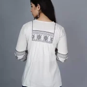 Casual Regular Sleeves Embroidered Women Top